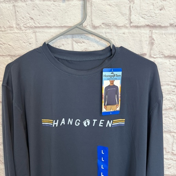 Hang Ten Men's Long Sleeve Sun/Swim Shirt UPF 50+ NWT! 1486990 large - Picture 2 of 6